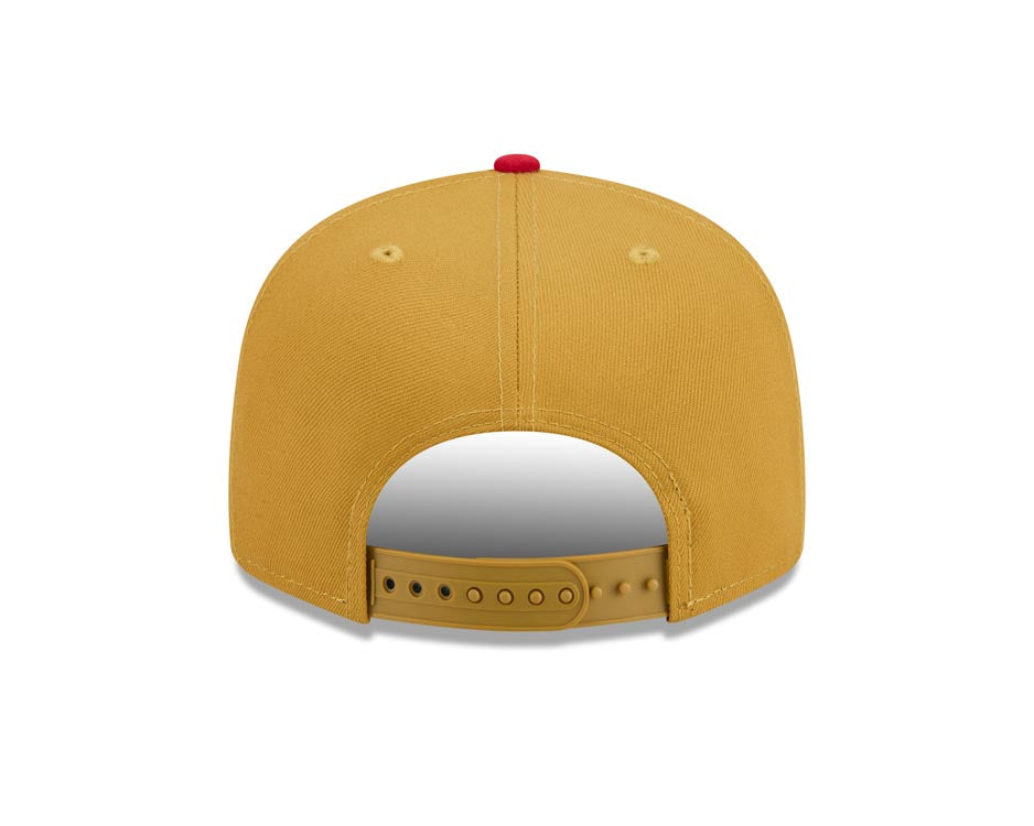 Pittsburgh Pirates New Era MLB 9FIFTY 950 Snapback Cap Hat Tan Crown Black Visor Tan/Black Face/Head Logo Gray UV (2026 City Connect)