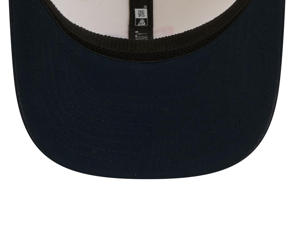 San Diego Padres New Era MLB 9SEVENTY 970 Snapback Cap Hat Chrome White Crown Navy Blue Visor Orange/Navy Logo Navy Blue UV (2026 City Connect 2.0)