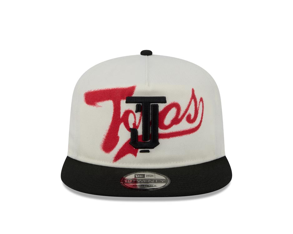 Tijuana Toros New Era LMB 19Twenty 1920 Snapback Cap Hat Chrome White Crown Black Visor Black Logo Black UV (Wordmark)