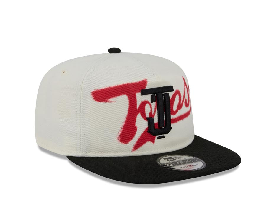 Tijuana Toros New Era LMB 19Twenty 1920 Snapback Cap Hat Chrome White Crown Black Visor Black Logo Black UV (Wordmark)