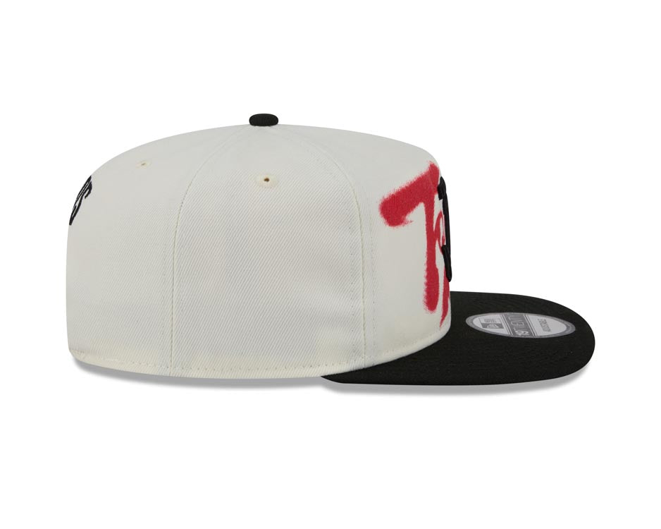 Tijuana Toros New Era LMB 19Twenty 1920 Snapback Cap Hat Chrome White Crown Black Visor Black Logo Black UV (Wordmark)