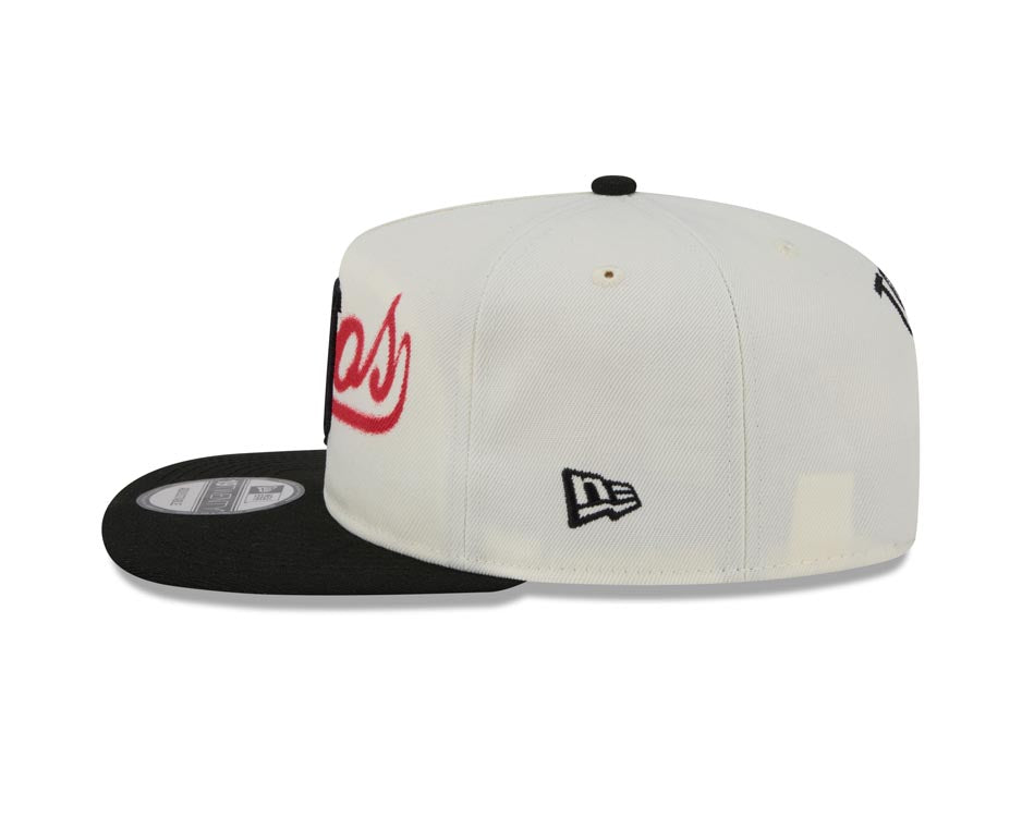 Tijuana Toros New Era LMB 19Twenty 1920 Snapback Cap Hat Chrome White Crown Black Visor Black Logo Black UV (Wordmark)