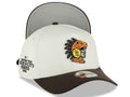 San Diego Padres New Era MLB 9FORTY 940 Adjustable A-Frame Cap Cream Crown Brown Visor Team Color Logo 2026 World Tour Mexico City Series Side Patch