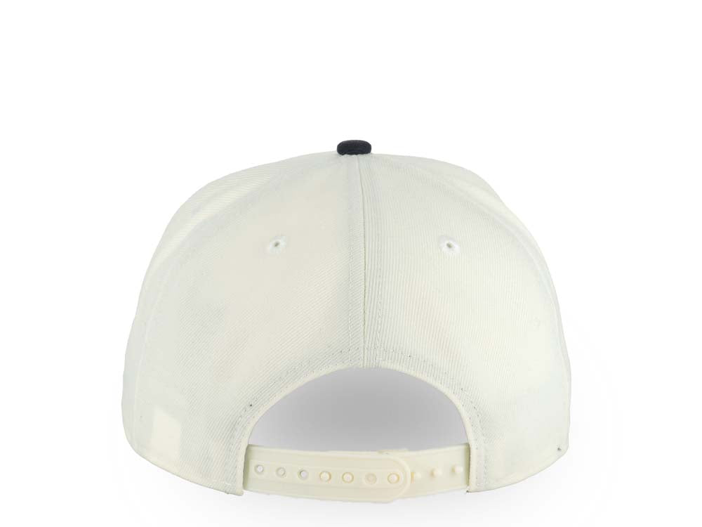 San Diego Padres New Era MLB 9FORTY 940 Adjustable A-Frame Cap Hat Cream Crown Navy Blue Visor Orange/Navy Blue Logo Gray UV (2026 City Connect)