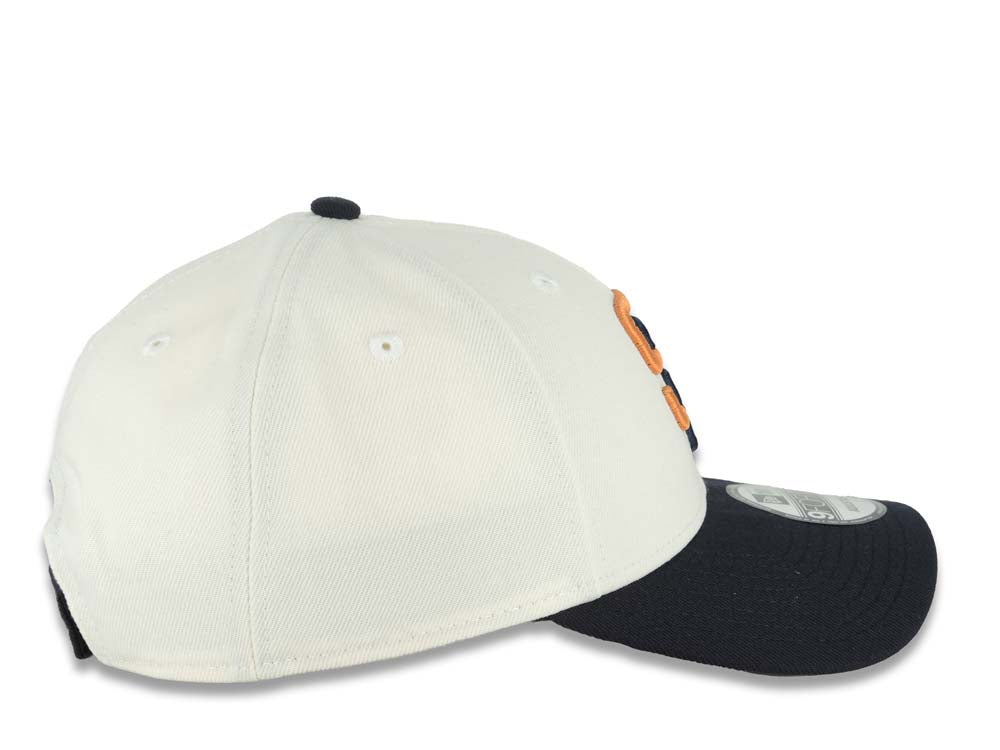 San Diego Padres New Era MLB 9FORTY 940 Adjustable Cap Hat Cream Crown Navy Blue Visor Orange/Navy Blue Logo Gray UV (2026 City Connect)