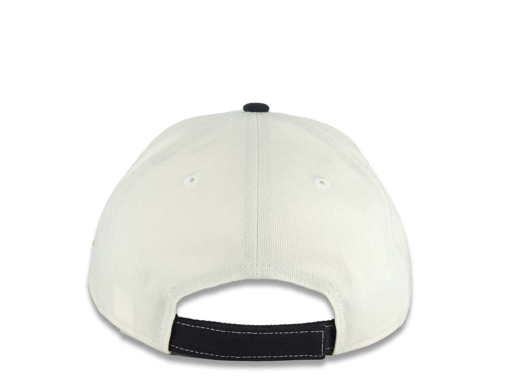 San Diego Padres New Era MLB 9FORTY 940 Adjustable Cap Hat Cream Crown Navy Blue Visor Orange/Navy Blue Logo Gray UV (2026 City Connect)