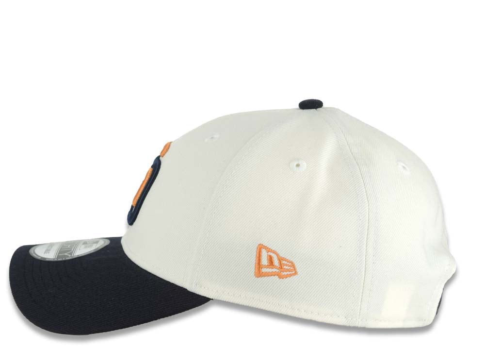 San Diego Padres New Era MLB 9FORTY 940 Adjustable Cap Hat Cream Crown Navy Blue Visor Orange/Navy Blue Logo Gray UV (2026 City Connect)