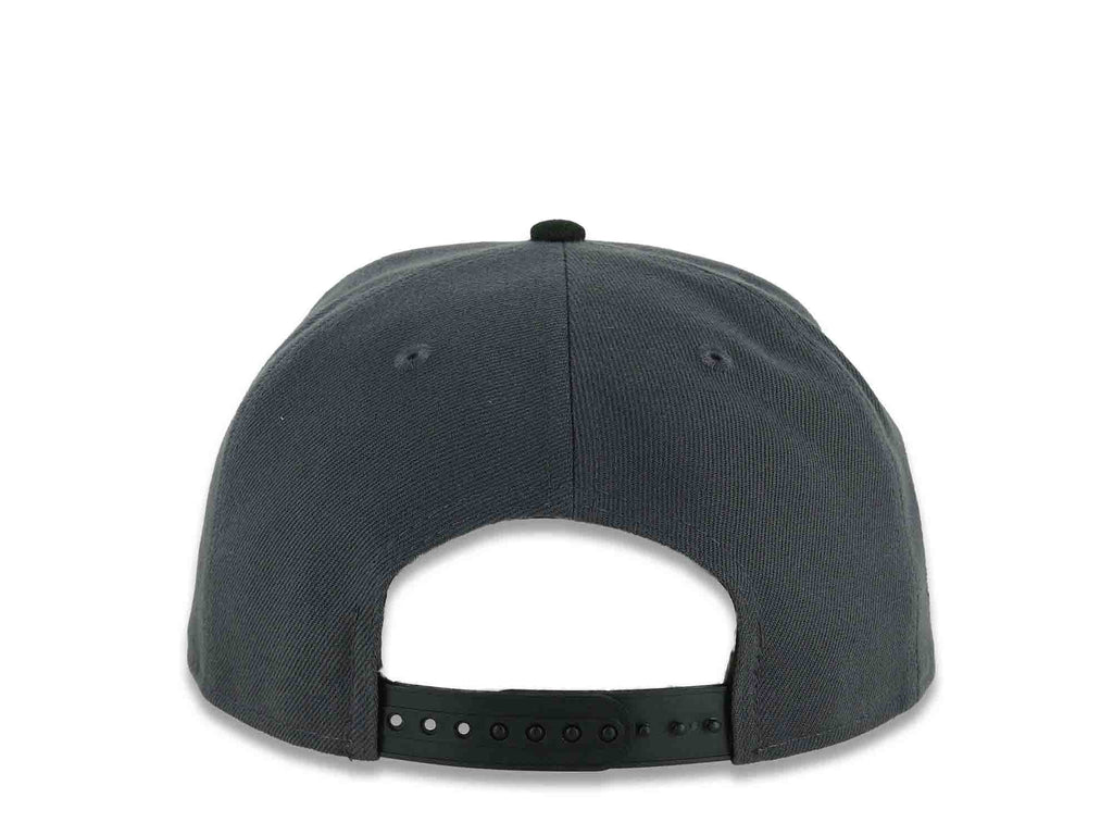 San Diego Padres New Era MLB 9FIFTY 950 Snapback Cap Hat Dark Gray Crown Black Visor Black Logo With Rose 40th Anniversary Side Patch Gray UV
