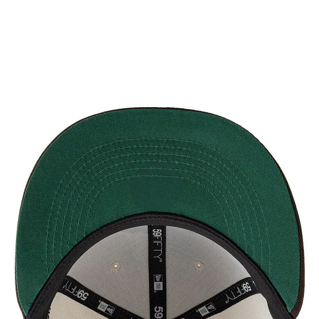 San Diego Padres New Era MLB 59FIFTY 5950 Fitted Cap Hat Cream Crown Brown Visor Dark Orange/Yellow Logo (2026 MLB World Tour Mexico City Series)