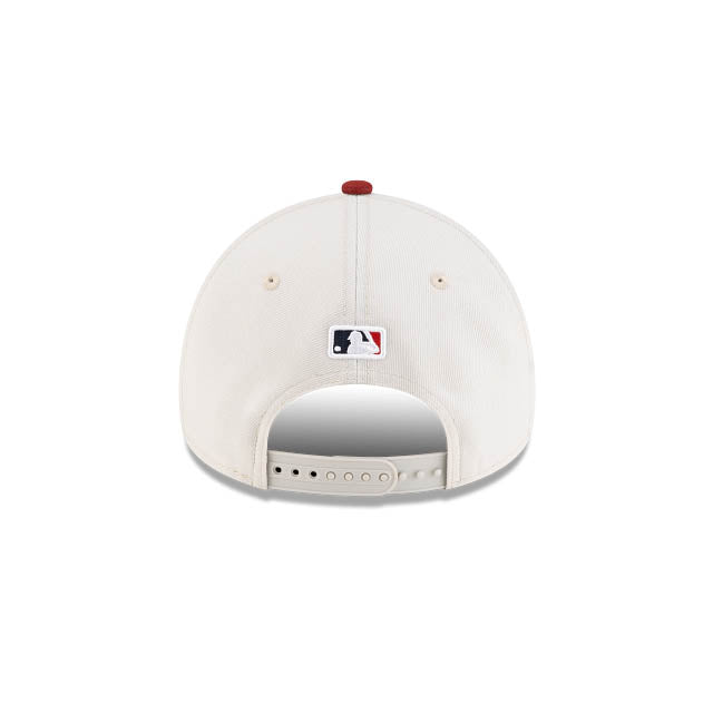 Arizona Diamondbacks New Era MLB 9FORTY 940 Adjustable A-Frame Cap Cream Crown Maroon Visor Team Logo 2026 World Tour Mexico City Series Side Patch