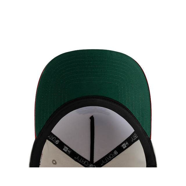Arizona Diamondbacks New Era MLB 9FORTY 940 Adjustable A-Frame Cap Cream Crown Maroon Visor Team Logo 2026 World Tour Mexico City Series Side Patch