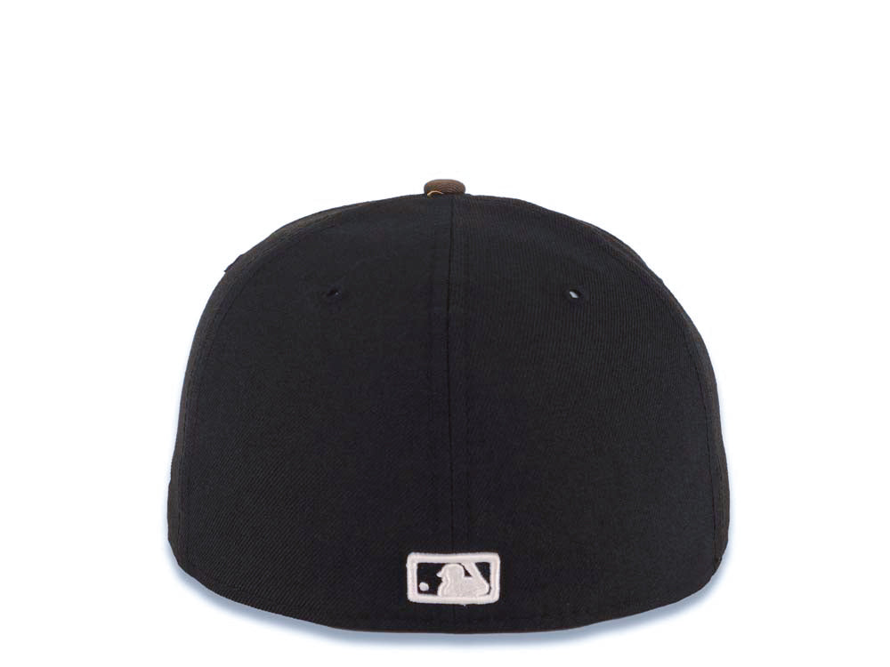 Texas Rangers New Era MLB 59FIFTY 5950 Fitted Cap Hat Black Crown Camo Visor White Logo