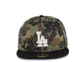 Los Angeles Dodgers New Era MLB 59FIFTY 5950 Fitted Cap Hat Tropical Camo Crown Black Visor White Logo