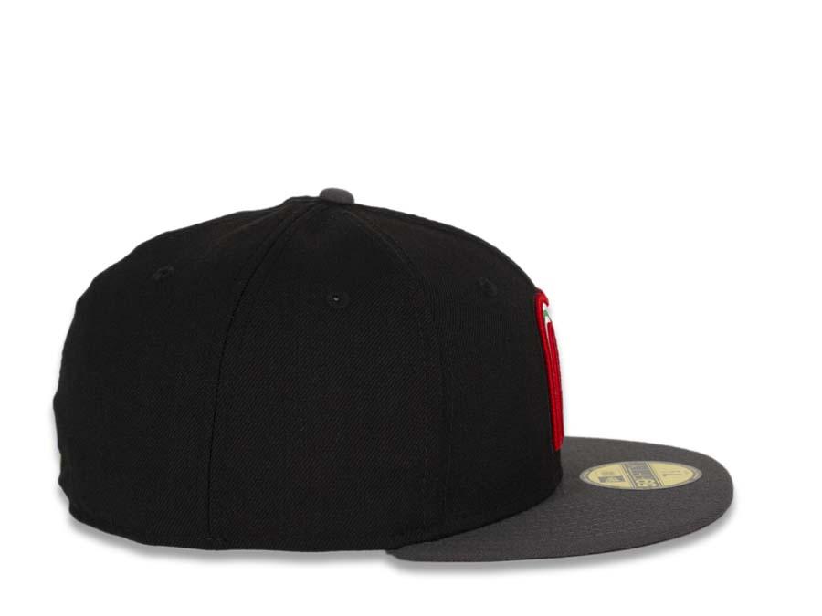 Mexico New Era WBC 59FIFTY 5950 Fitted Cap Hat Black Crown Dark Gray Visor Team Color Logo