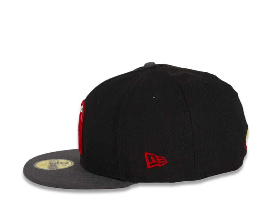 Mexico New Era WBC 59FIFTY 5950 Fitted Cap Hat Black Crown Dark Gray Visor Team Color Logo