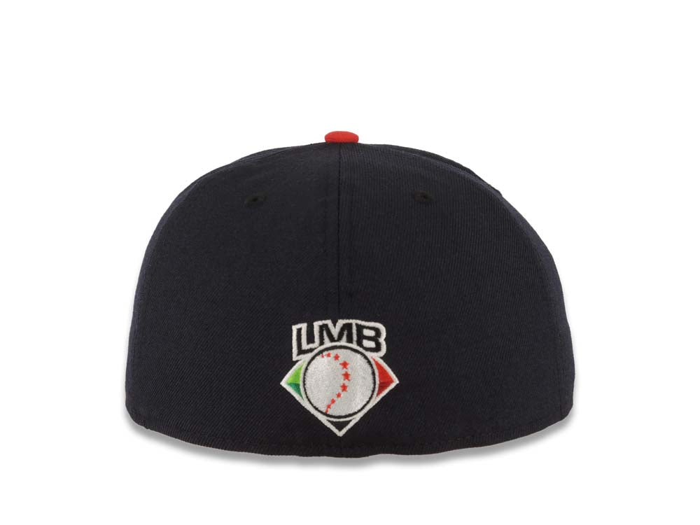 Sultanes de Monterrey New Era LMB 59FIFTY 5950 Fitted Cap Hat Navy Blue Crown Red Visor White/Red/Navy Blue Logo