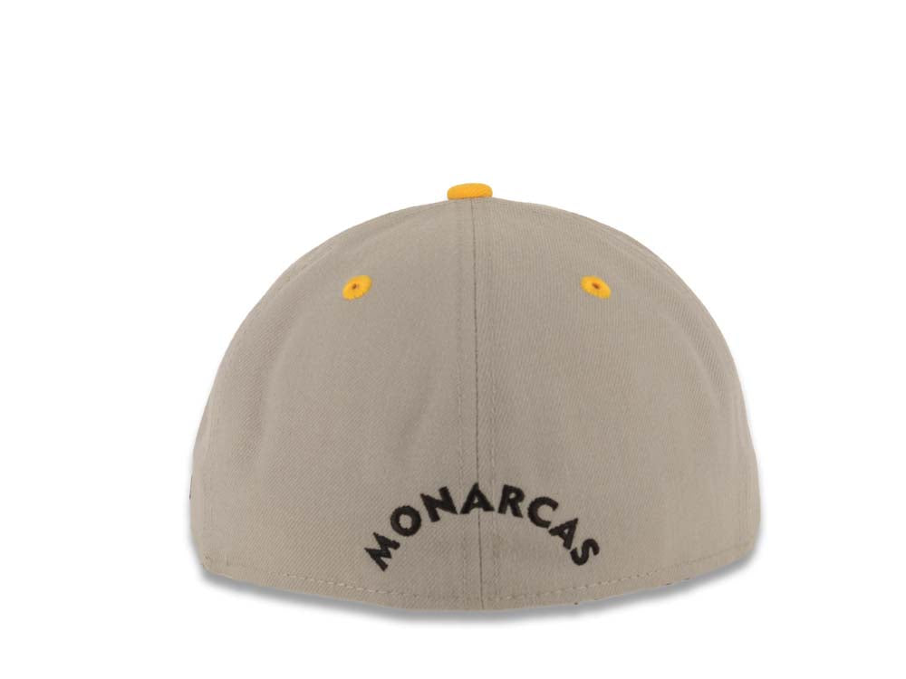 Morelia Monarcas New Era 59FIFTY 5950 Fitted Cap Hat Gray Crown Black Visor Team Color Logo