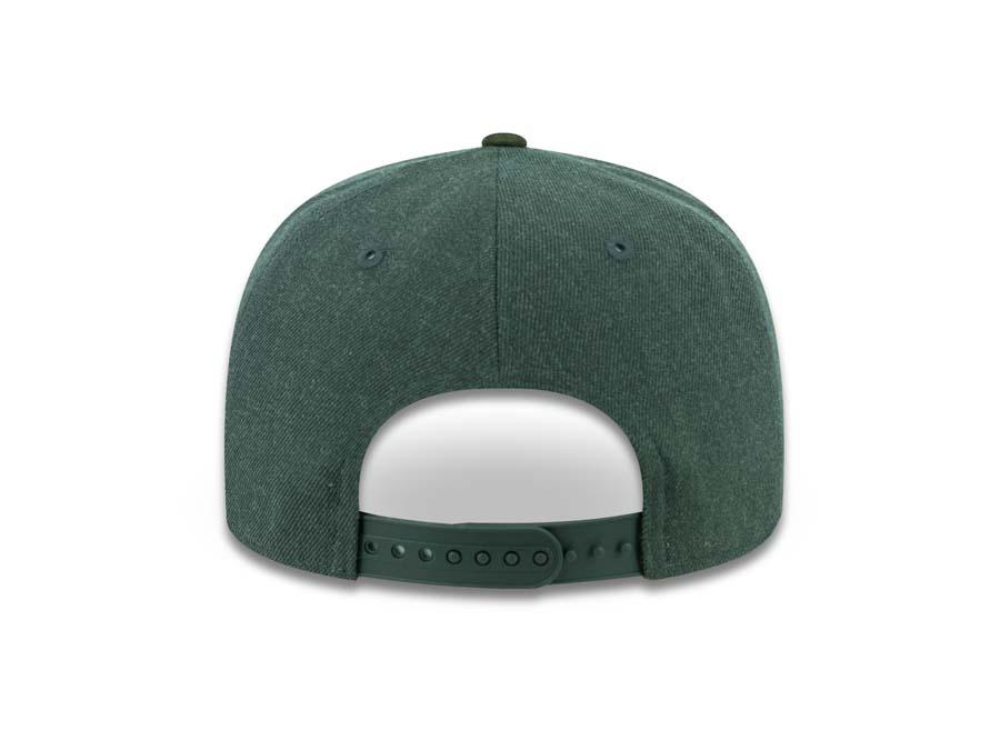San Diego Padres New Era MLB 9FIFTY 950 Snapback Cap Hat Heather Dark Gray Crown Camo Visor Green Logo