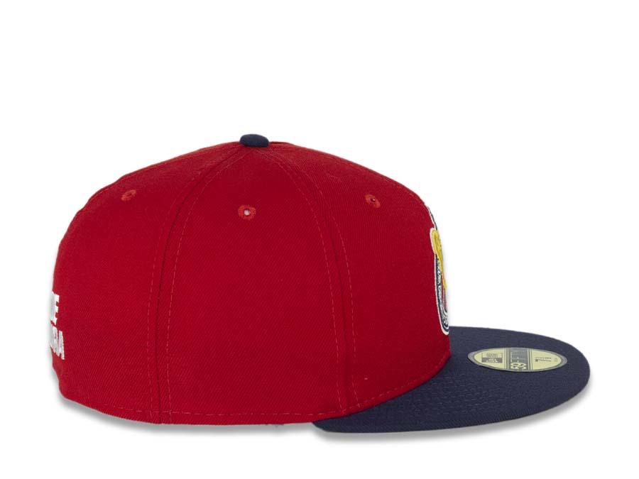 Chivas De Guadalajara New Era Liga MX 59FIFTY 5950 Fitted Cap Hat Red Crown Navy Visor Team Color Logo