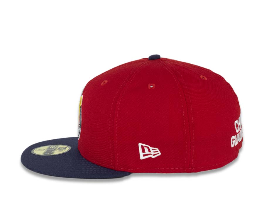 Chivas De Guadalajara New Era Liga MX 59FIFTY 5950 Fitted Cap Hat Red Crown Navy Visor Team Color Logo