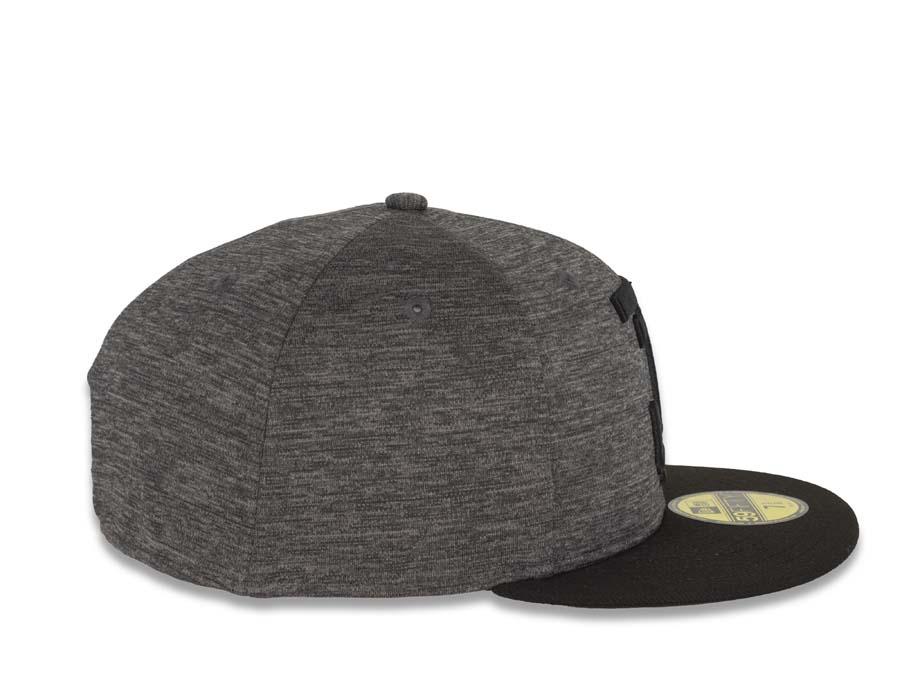 Tijuana Toros New Era LMB 59FIFTY 5950 Fitted Cap Hat Shadow Tech Dark Gray Crown Black Visor Black Logo