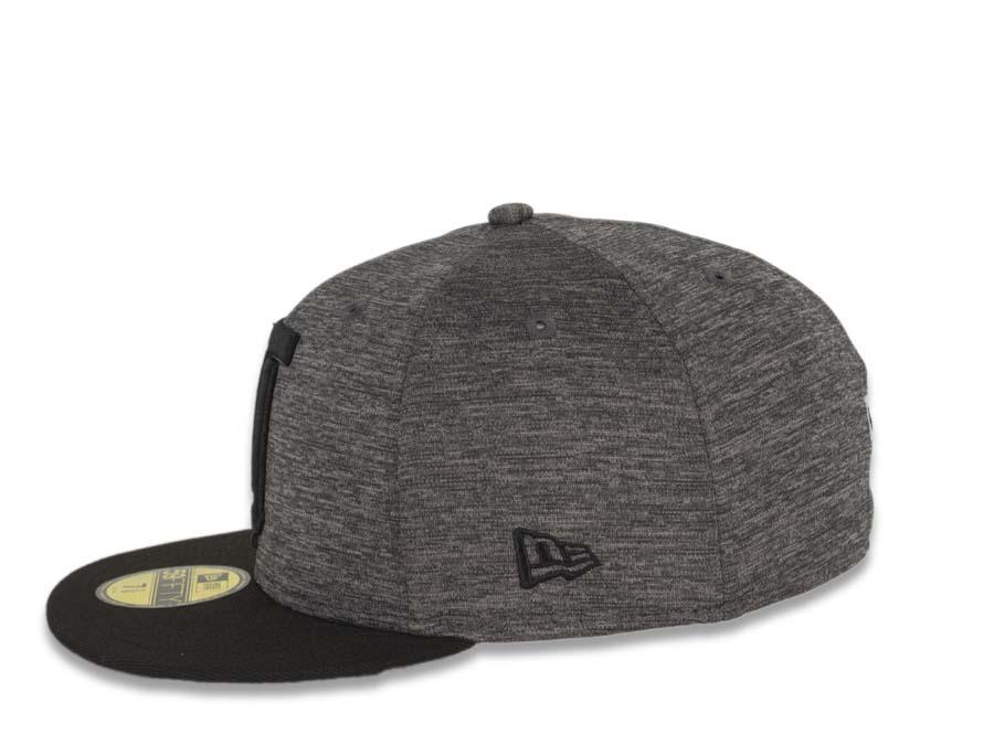 Tijuana Toros New Era LMB 59FIFTY 5950 Fitted Cap Hat Shadow Tech Dark Gray Crown Black Visor Black Logo