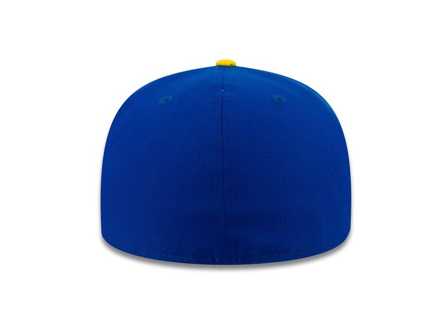 Charros de Jalisco New Era 59FIFTY 5950 Fitted Cap Hat Royal Blue Crown Yellow Visor Team Color Logo