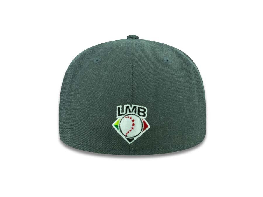 Tijuana Toros New Era LMB 59FIFTY 5950 Fitted Cap Hat Heather Dark Gray Crown Black Visor Black "TIJUANA" Logo