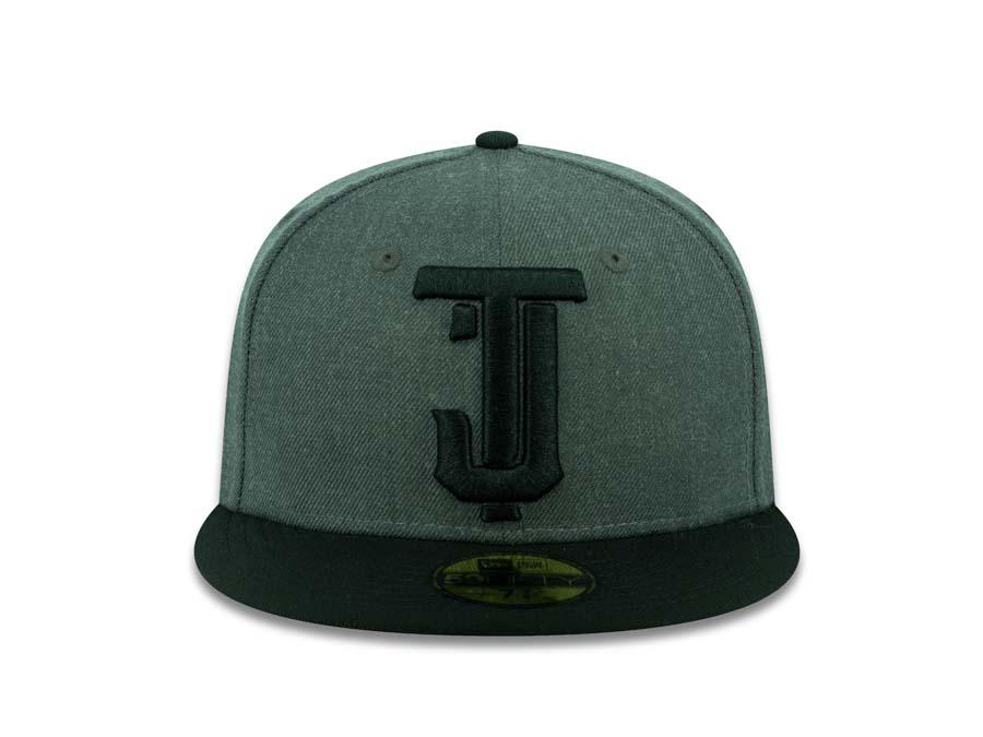 Tijuana Toros New Era LMB 59FIFTY 5950 Fitted Cap Hat Heather Dark Gray Crown Black Visor Black Logo