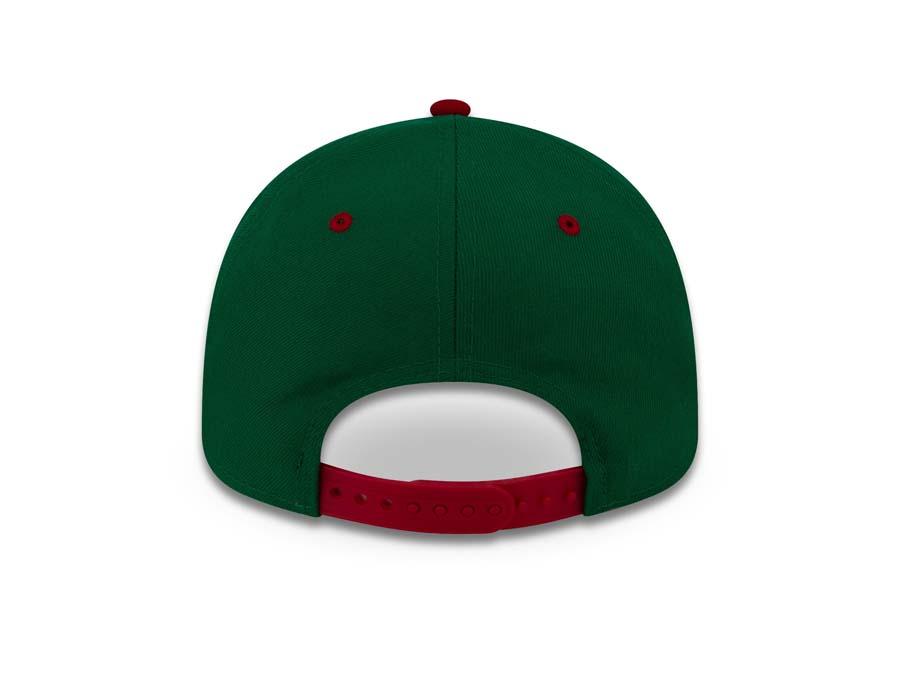 Mexico Caribbean Serie New Era 9FORTY 940 Adjustable Cap Hat Green Crown Red Visor White/Red Logo