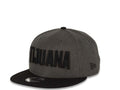 Tijuana Toros New Era Mexican Pacific League 9Fifty 950 Original Fit Snapback Cap Hat Heather Graphite Crown Black Visor Black "TIJUANA" Text Logo