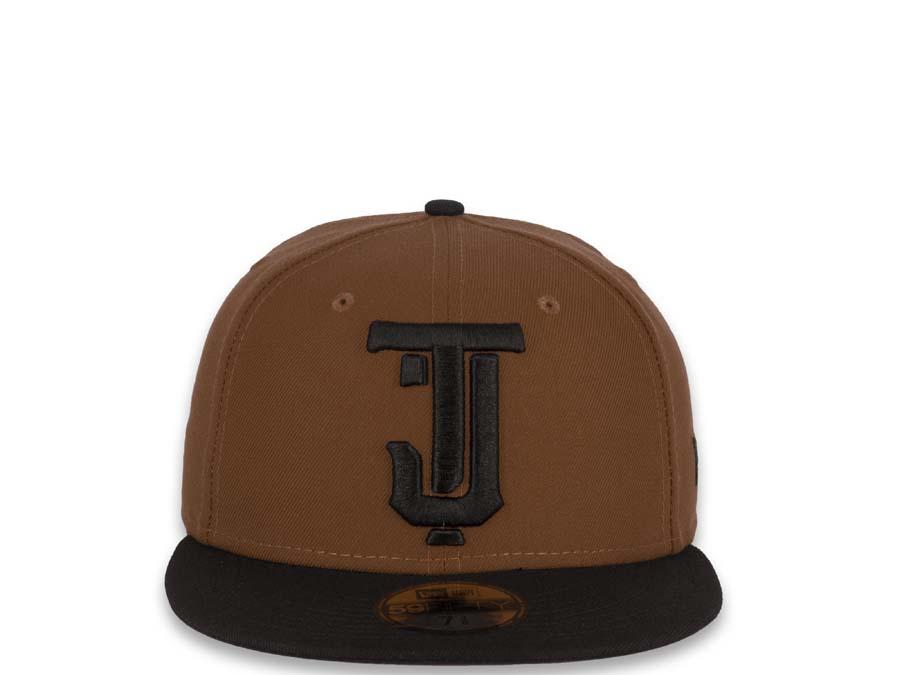 Tijuana Toros New Era Mexican Baseball League 59Fifty 5950 Fitted Cap Hat Wheat Crown Black Visor Black Logo Black UV