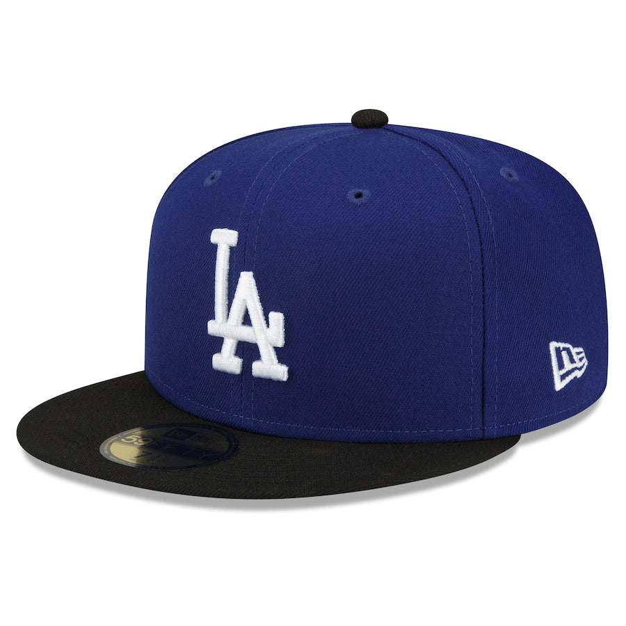 Los Angeles Dodgers New Era MLB 59FIFTY 5950 Fitted Cap Hat Royal Blue Crown Black Visor White Logo (2022 City Connect)