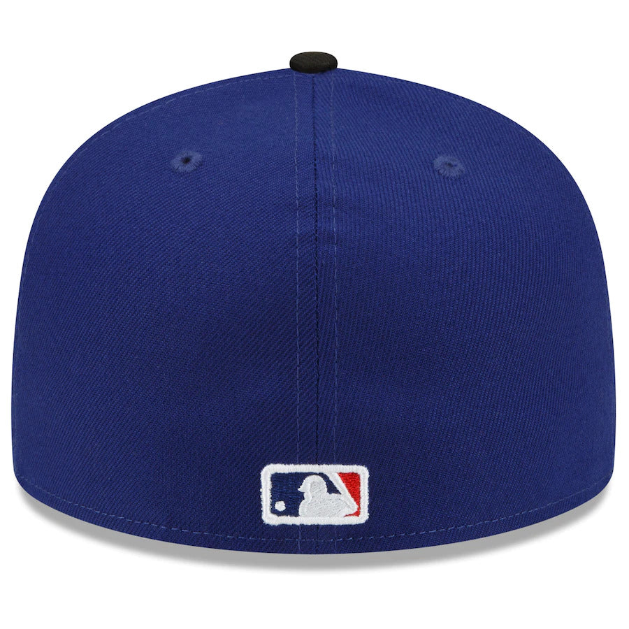 Los Angeles Dodgers New Era MLB 59FIFTY 5950 Fitted Cap Hat Royal Blue Crown Black Visor White Logo (2022 City Connect)