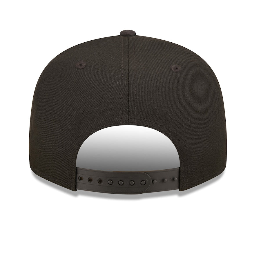 San Diego Padres New Era MLB 9FIFTY 950 Snapback Cap Hat Black Crown Black Camo Visor Black/Yellow Logo Dark Gray UV