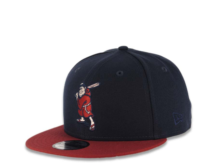 San Diego Padres New Era MLB 9FIFTY 950 Snapback Cap Hat Navy Crown Cardinal Visor Cardinal/Peach Batting Friar Logo 1992 All-Star Game Side Patch