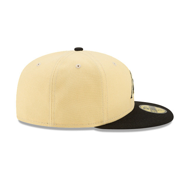 Arizona Diamondbacks New Era MLB 59FIFTY 5950 Fitted Cap Hat Stone Crown Black Visor Black Logo (City Connect)