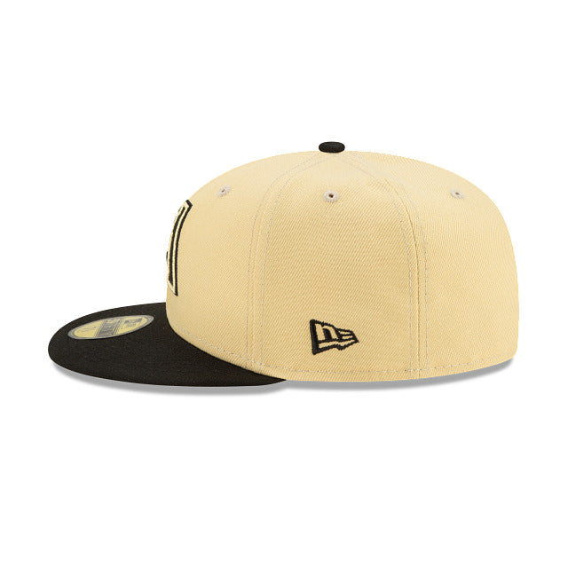 Arizona Diamondbacks New Era MLB 59FIFTY 5950 Fitted Cap Hat Stone Crown Black Visor Black Logo (City Connect)