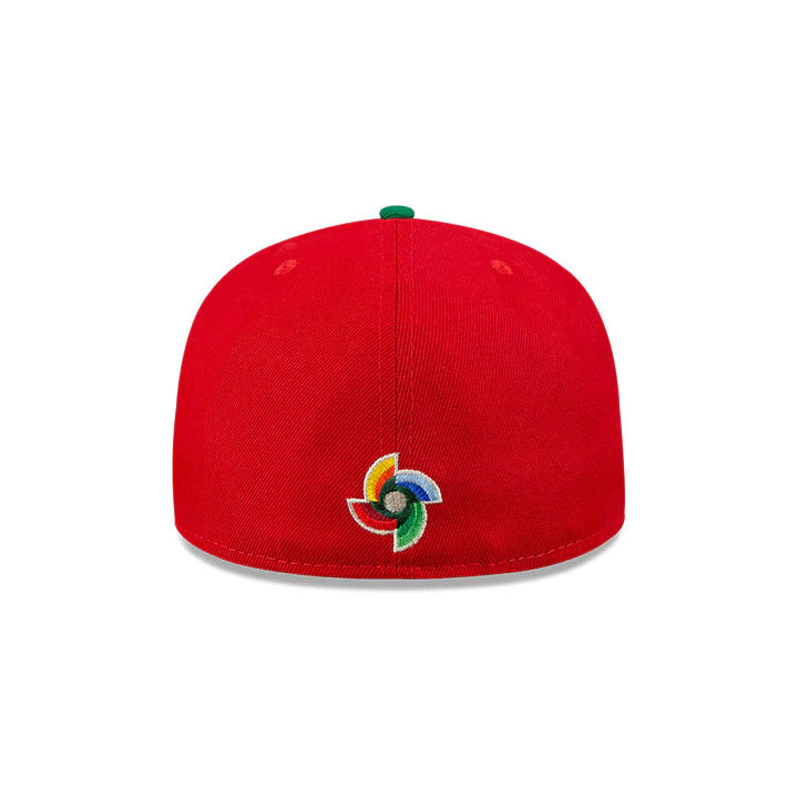 Mexico New Era World Baseball Classic WBC 59FIFTY 5950 Fitted Cap Hat Red Crown Green Visor White/Green/Red/Black Logo Gray UV