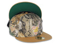 San Diego Padres New Era MLB 59FIFTY 5950 Fitted Cap Hat Real Tree Edge Crown Bronze Visor Metallic Gold Friar Logo Petco Park Side Patch