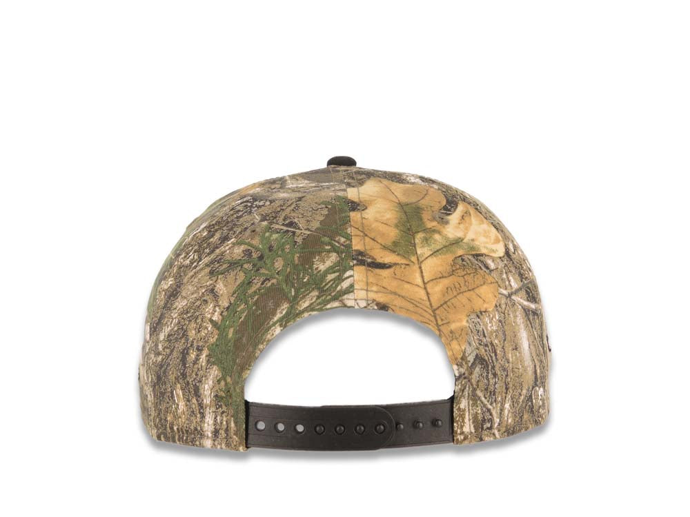 San Diego Padres New Era MLB 9FIFTY 950 Snapback Cap Hat Real Tree Edge Camo Crown Black Visor White/Black Logo 40th Anniversary Side Patch Gray UV
