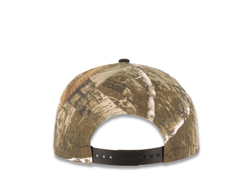 San Diego Padres New Era MLB 9FIFTY 950 Snapback Cap Hat Real Tree Edge Camo Crown Black Visor White/Orange Logo 1998 World Series Side Patch Gray UV
