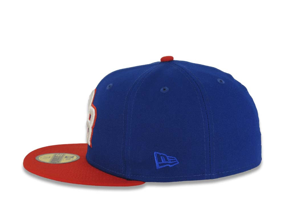 Puerto Rico New Era World Baseball Classic WBC 59FIFTY 5950 Fitted Cap Hat Royal Blue Crown Red Visor Cream/Red Logo Gray UV