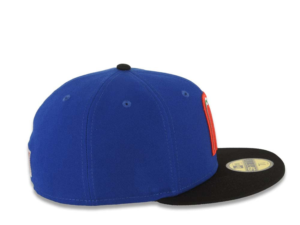 Mexico New Era WBC 59FIFTY 5950 Fitted Cap Hat Royal Blue Crown Black Visor Team Color Logo Gray UV