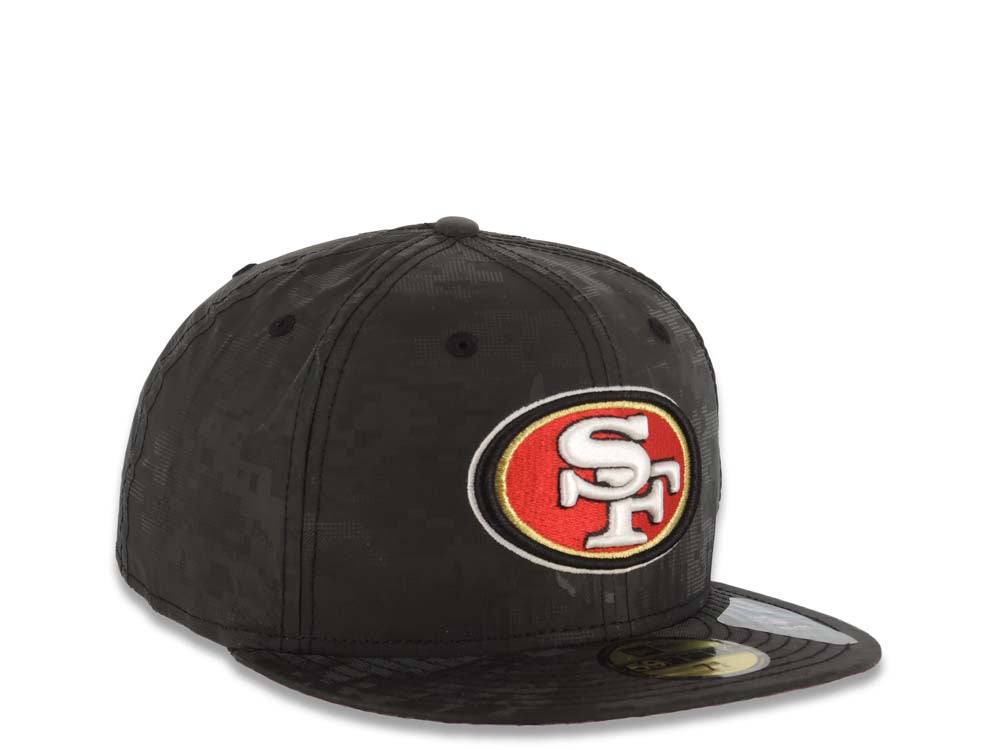 San Francisco 49ERS New Era NFL 59FIFTY 5950 Fitted Cap Hat Digital Desert Camo Crown/Visor Team Color Logo