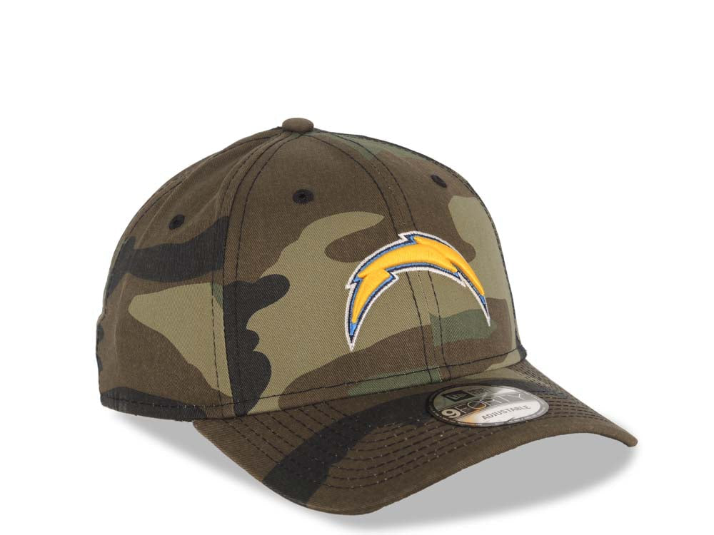 San Diego Chargers New Era NFL 9FORTY 940 Adjustable Cap Hat Camo Crown/Visor Team Color Logo
