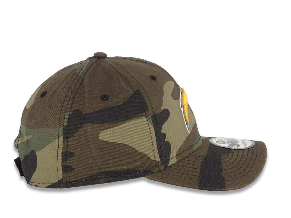 San Diego Chargers New Era NFL 9FORTY 940 Adjustable Cap Hat Camo Crown/Visor Team Color Logo