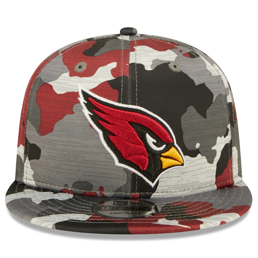 Arizona Cardinals New Era NFL 9FIFTY 950 Snapback Cap Hat Team Color Camo Crown/Visor Team Color Logo (2022 NFL Training Camp)