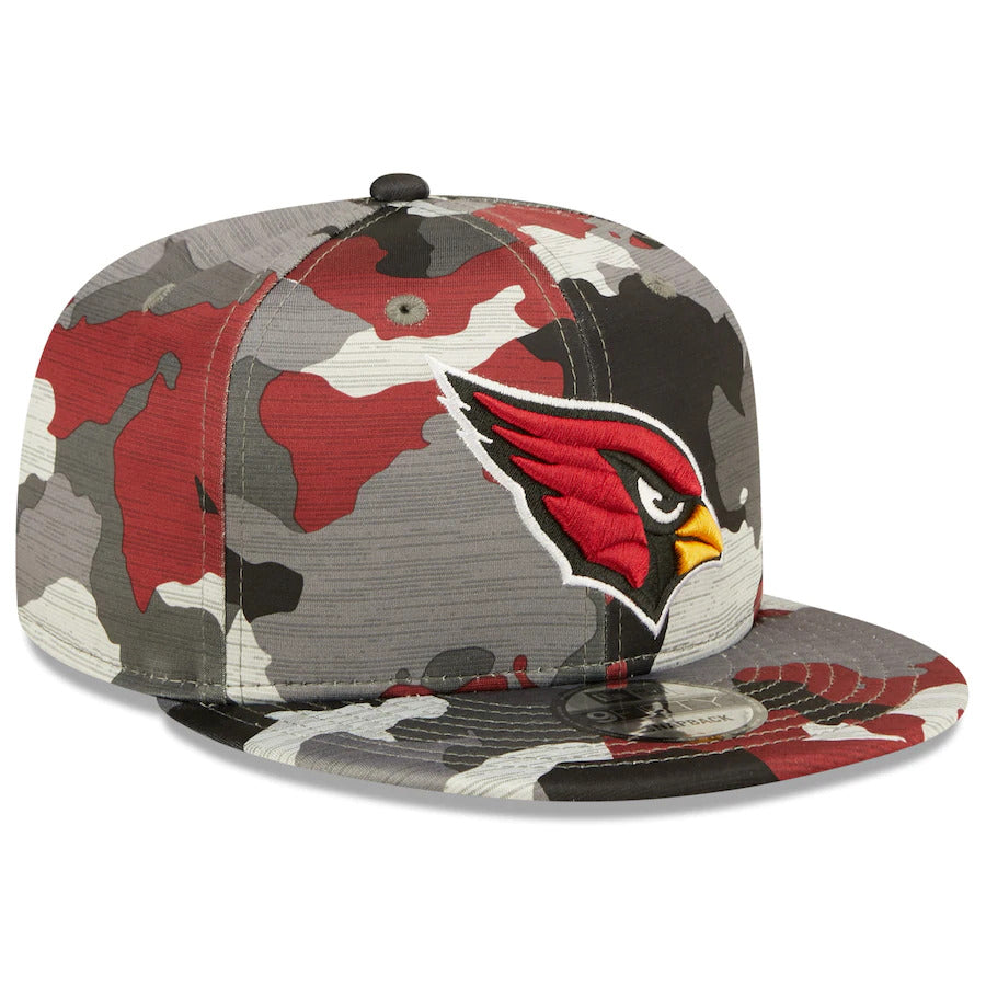 Arizona Cardinals New Era NFL 9FIFTY 950 Snapback Cap Hat Team Color Camo Crown/Visor Team Color Logo (2022 NFL Training Camp)
