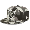 Las Vegas Raiders New Era 9FIFTY 950 Snapback Cap Hat Team Color Camo Crown/Visor Team Color Logo (2022 NFL Training Camp)